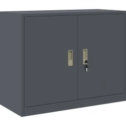 vidaXL Armario de almacenamiento 90 x 40 x 70 cm Acero Antracita Discount