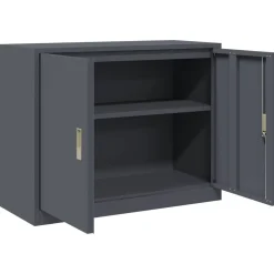 vidaXL Armario de almacenamiento 90 x 40 x 70 cm Acero Antracita Discount