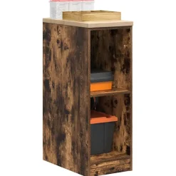 vidaXL Armario de almacenamiento para garaje 30x51x85 cm Roble ahumado Hot