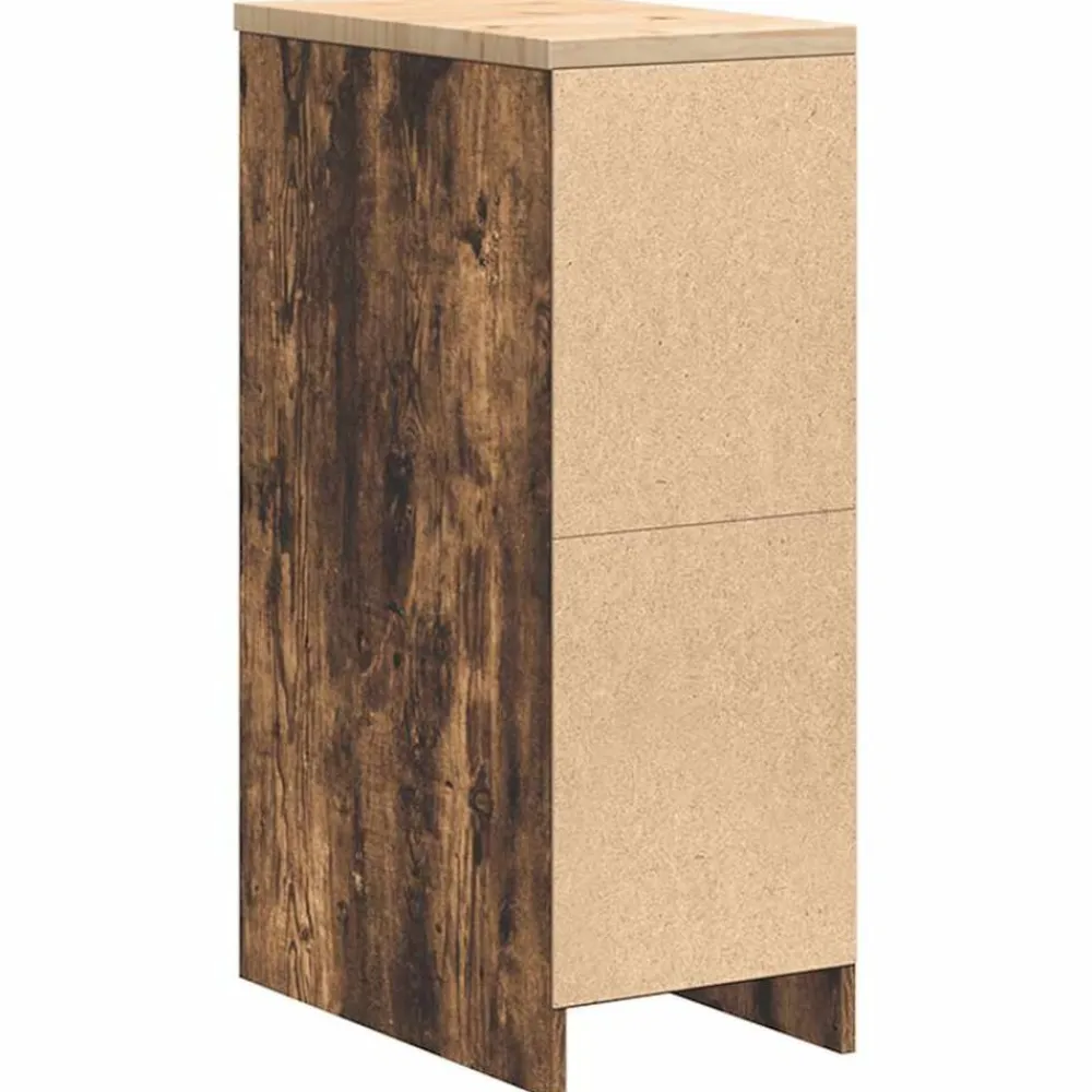 vidaXL Armario de almacenamiento para garaje 30x51x85 cm Roble ahumado Hot