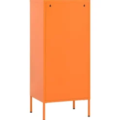 vidaXL Armario de almacenamiento acero 42,5x35x101,5 cm Naranja New