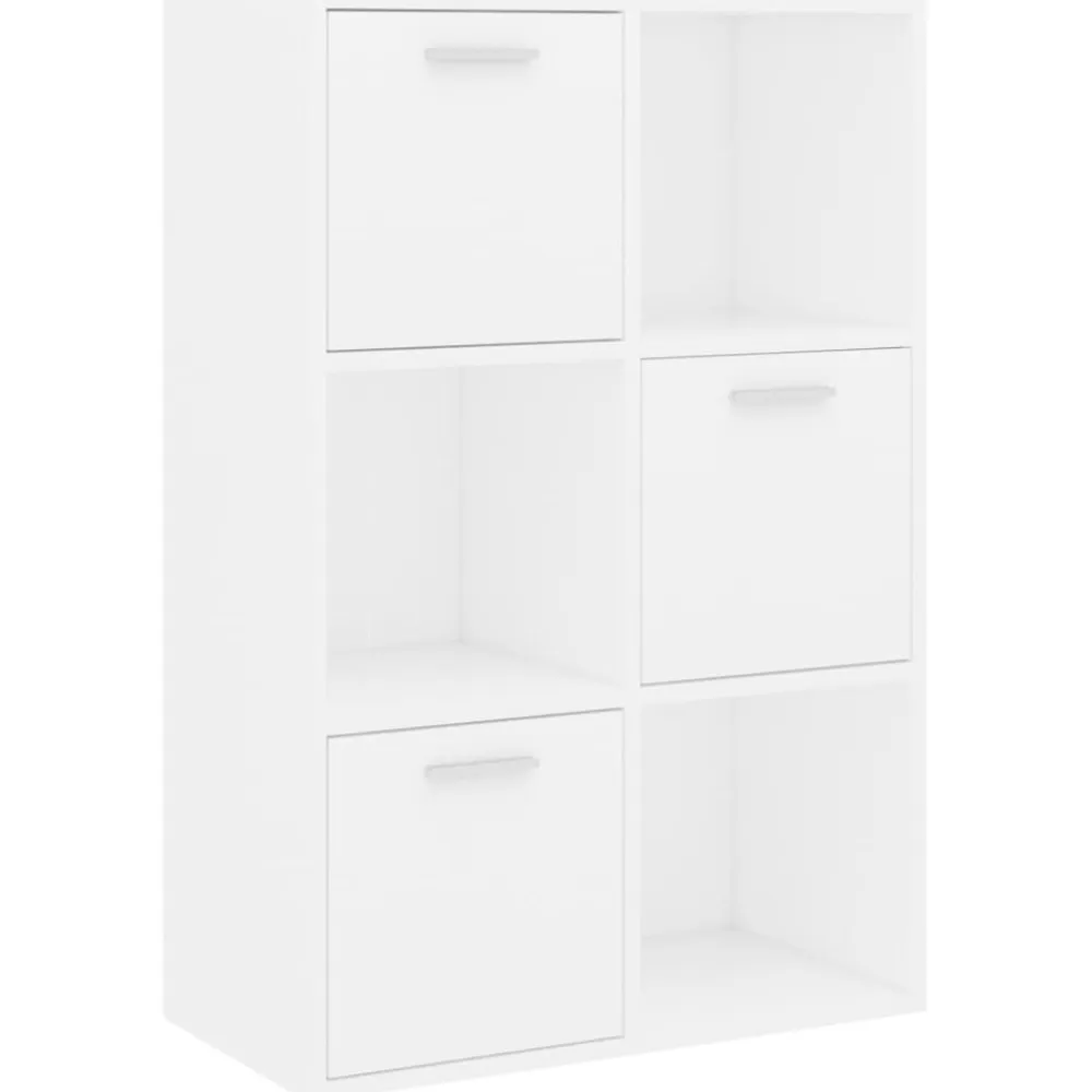 vidaXL Armario de almacenamiento madera contrachapada 60x29,5x90 cm Blanco New