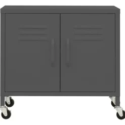 vidaXL Armario de almacenamiento acero gris 60x35x56 cm Antracita Clearance