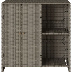 vidaXL Armario de almacenamiento 100 x 36 x 102 cm Ratán Gris Hot