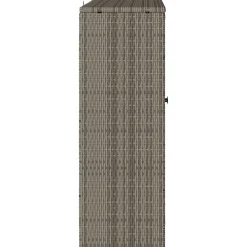 vidaXL Armario de almacenamiento 100 x 36 x 102 cm Ratán Gris Hot