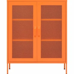 vidaXL Armario de almacenamiento acero 80x35x101,5 cm Naranja Best