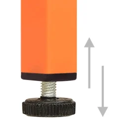 vidaXL Armario de almacenamiento acero 80x35x101,5 cm Naranja Best