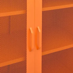 vidaXL Armario de almacenamiento acero 80x35x101,5 cm Naranja Best