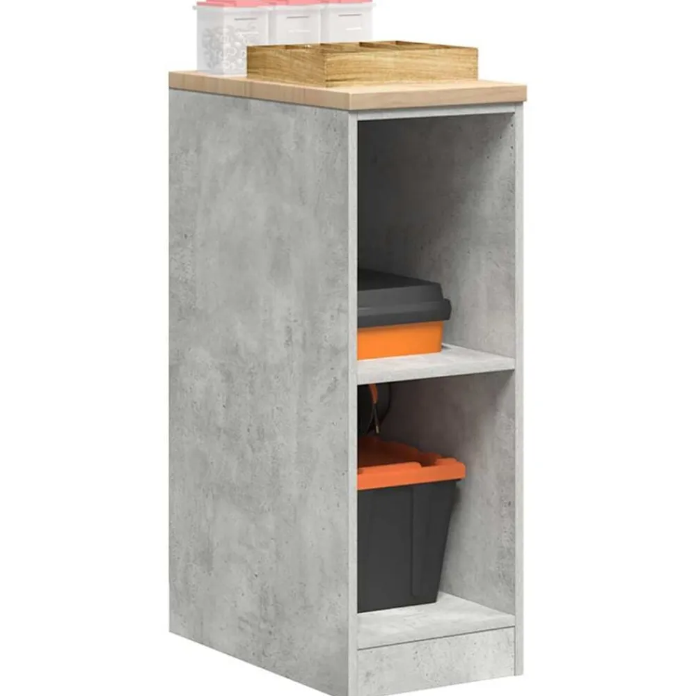 vidaXL Armario de almacenamiento para garaje Roble Sonoma 30x51x85 cm Gris hormigón Hot
