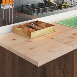 vidaXL Armario de almacenamiento para garaje roble marrón 30x51x85 cm Marr&oacute;n roble Best