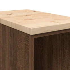 vidaXL Armario de almacenamiento para garaje roble marrón 30x51x85 cm Marr&oacute;n roble Best