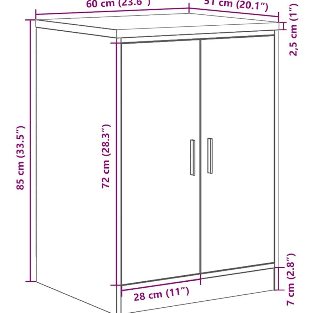 vidaXL Armario de almacenamiento para garaje 60x51x85 cm Negro Discount