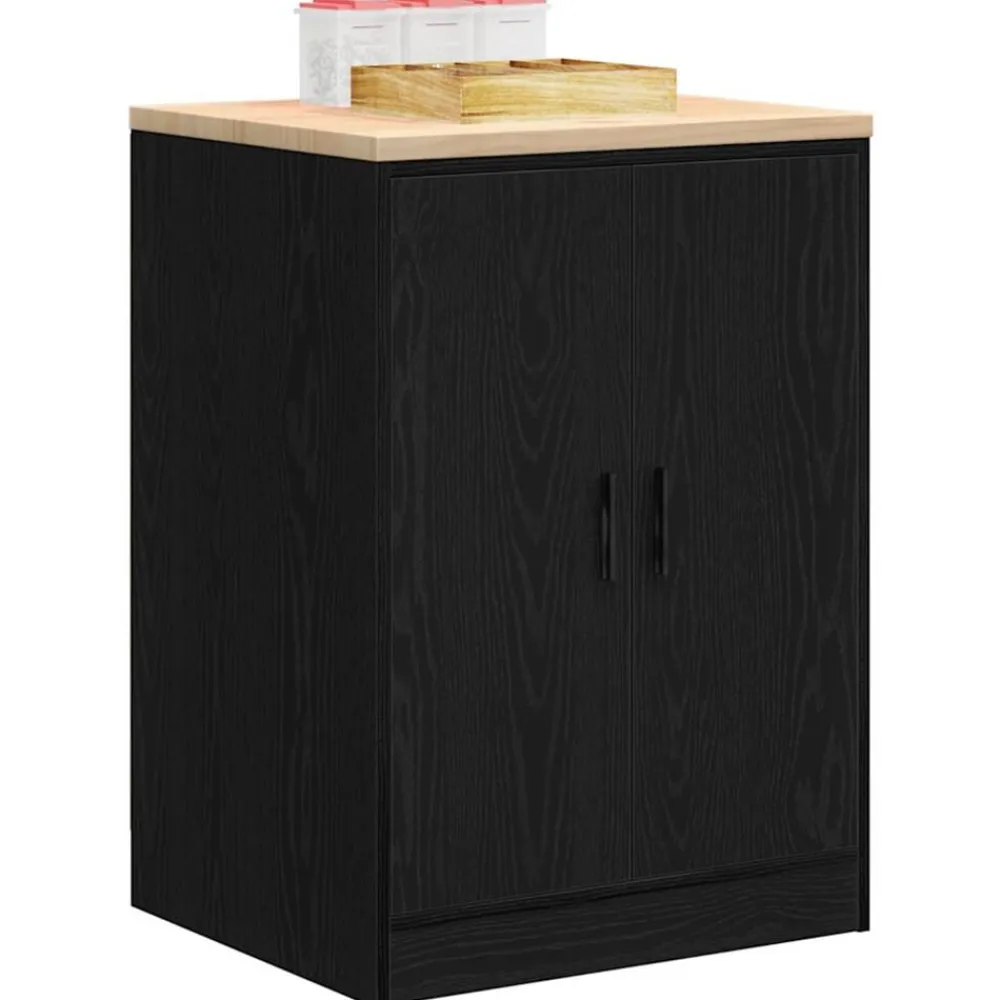 vidaXL Armario de almacenamiento para garaje 60x51x85 cm Negro Discount