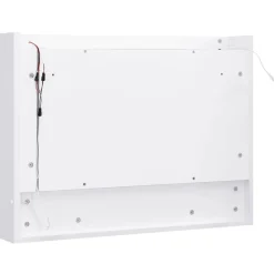 vidaXL Armario de baño con espejo MDF 80x15x60 cm Blanco