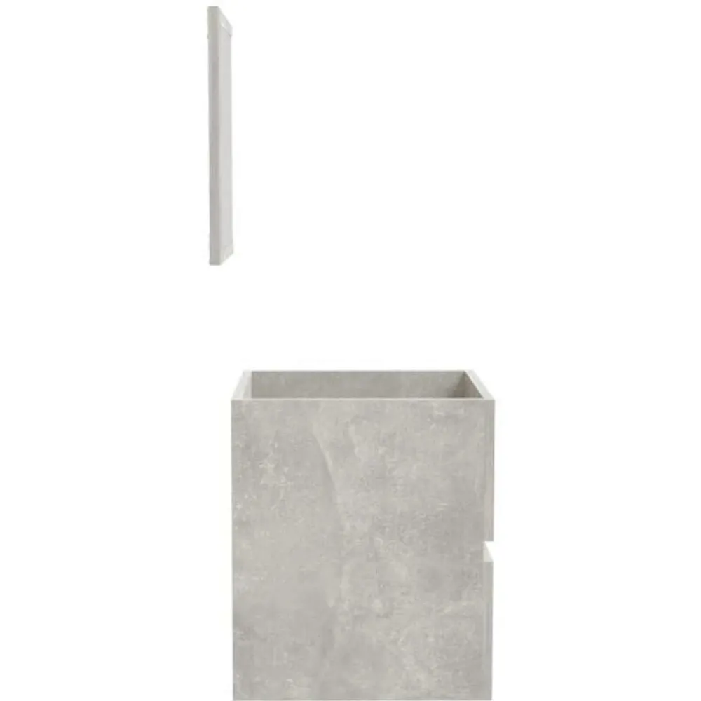 vidaXL Armario de baño con espejo madera de ingeniería gris hormigón Gris hormigón Best