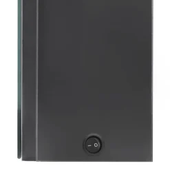 vidaXL Armarios Y Almacenamiento-Armario de baño con espejo y LED 80x12x68 cm
