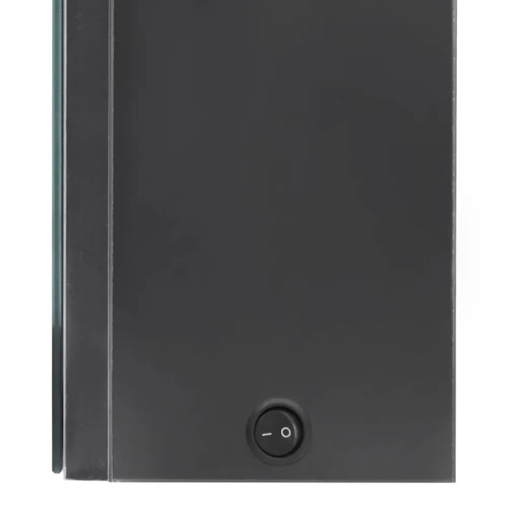 vidaXL Armarios Y Almacenamiento-Armario de baño con espejo y LED 80x12x68 cm