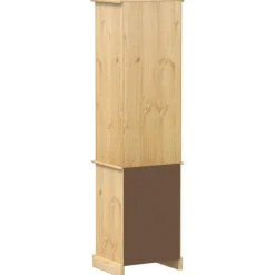 vidaXL Armario de baño «Corona» madera maciza de pino 50x40x185 cm Cera de miel Hot