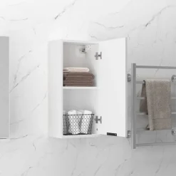 vidaXL Armario de baño de pared 32x20x67 cm Blanco Best