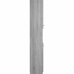 vidaXL Armario de baño madera contrachapada 32x34x188,5 cm Gris sonoma Sale