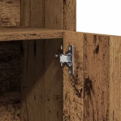 vidaXL Armario de baño madera de ingeniería madera vieja 32x25,5x190cm Madera antigua