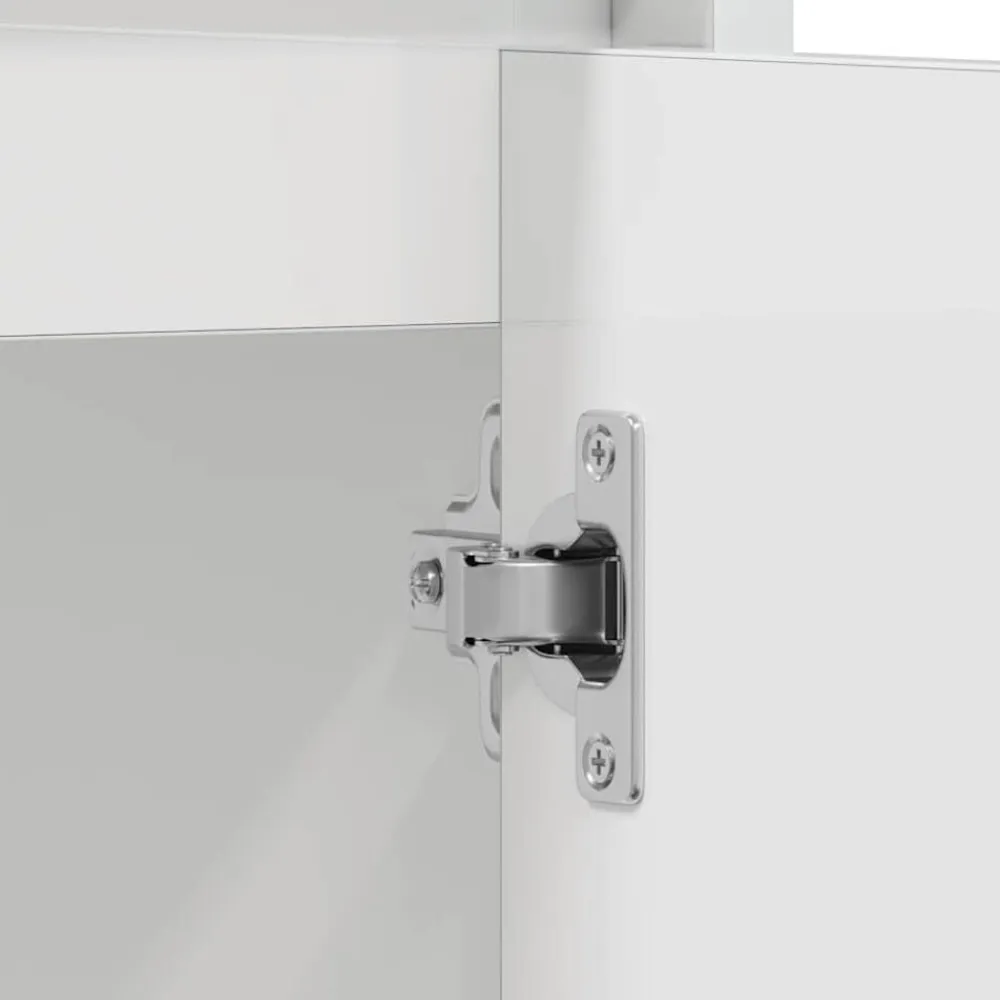 vidaXL Armario de baño madera contrachapada blanco brillo 60x33x61 cm Blanco brillante Hot