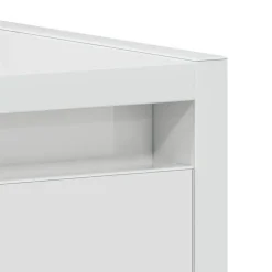 vidaXL Armario de baño madera contrachapada blanco brillo 60x33x61 cm Blanco brillante Hot