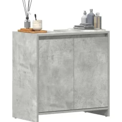 vidaXL Armario de baño madera contrachapada gris hormigón 60x33x61 cm Gris hormigón Sale