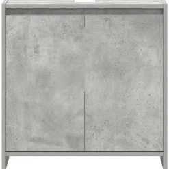 vidaXL Armario de baño madera contrachapada gris hormigón 60x33x61 cm Gris hormigón Sale