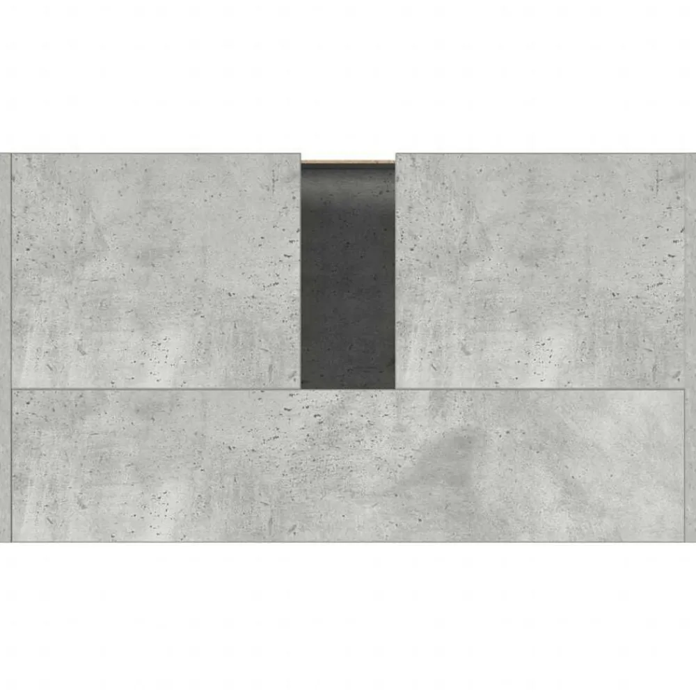 vidaXL Armario de baño madera contrachapada gris hormigón 60x33x61 cm Gris hormigón Sale