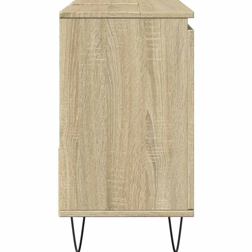 vidaXL Armario de baño madera contrachapada 65x33x60 cm Roble Sonoma Sale