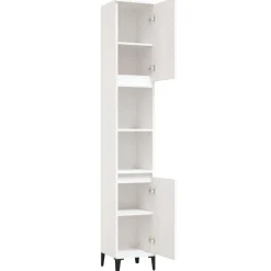 vidaXL Armarios Y Almacenamiento-Armario de baño madera contrachapada 30x30x190 cm