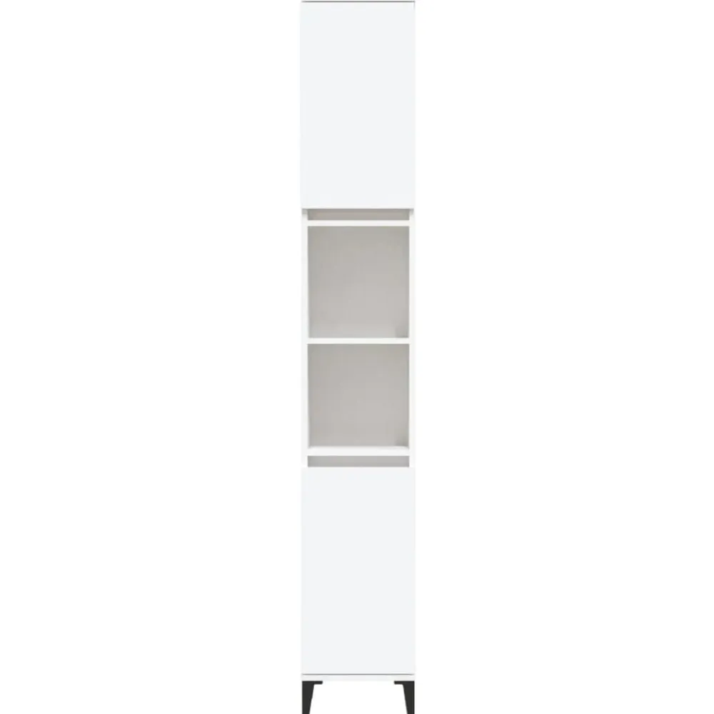 vidaXL Armarios Y Almacenamiento-Armario de baño madera contrachapada 30x30x190 cm