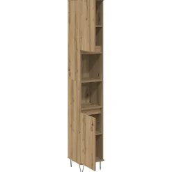 vidaXL Armario de baño madera contrachapada 30x30x190 cm Roble artisan Online