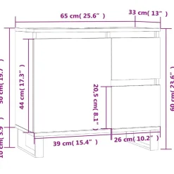 vidaXL Conjuntos De Muebles-Armario de baño madera contrachapada 65x33x60 cm