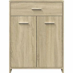 vidaXL Conjuntos De Muebles-Armario de baño madera contrachapada 60x33x80 cm