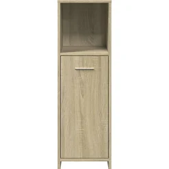 vidaXL Armario de baño madera contrachapada color roble 30x30x95 cm Roble Sonoma Best