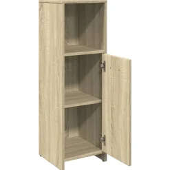 vidaXL Armario de baño madera contrachapada color roble 30x30x95 cm Roble Sonoma Best