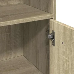 vidaXL Armario de baño madera contrachapada color roble 30x30x95 cm Roble Sonoma Best