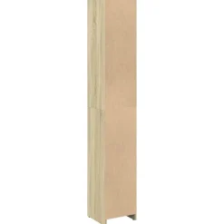 vidaXL Armario de baño madera contrachapada color roble 30x30x183,5 cm Roble Sonoma New
