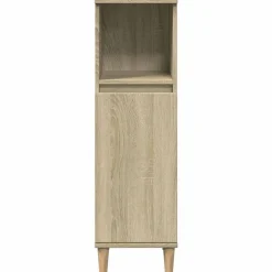 vidaXL Armarios Y Almacenamiento-Armario de baño madera contrachapada 30x30x100 cm