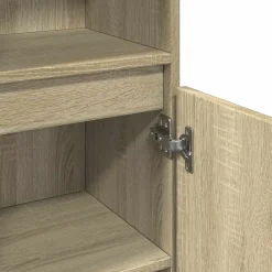 vidaXL Armarios Y Almacenamiento-Armario de baño madera contrachapada 30x30x100 cm