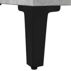 vidaXL Armario de baño madera contrachapada gris hormigón 30x30x190 cm New
