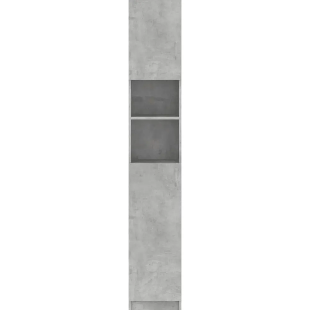 vidaXL Armario de baño madera de ingeniería gris hormigón Gris hormigón Best