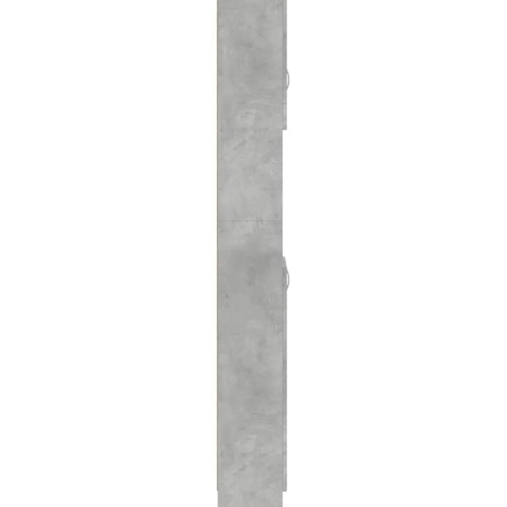 vidaXL Armario de baño madera de ingeniería gris hormigón Gris hormigón Best