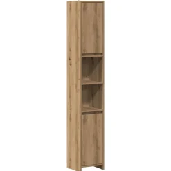 vidaXL Conjuntos De Muebles-Armario de baño madera ingeniería 30x30x183,5 cm