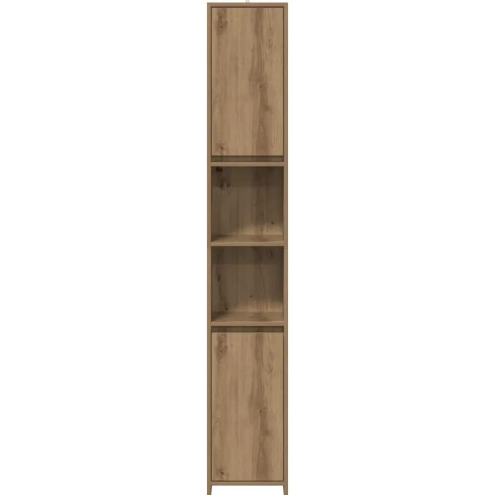 vidaXL Conjuntos De Muebles-Armario de baño madera ingeniería 30x30x183,5 cm