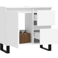 vidaXL Conjuntos De Muebles-Armario de baño madera contrachapada 65x33x60 cm