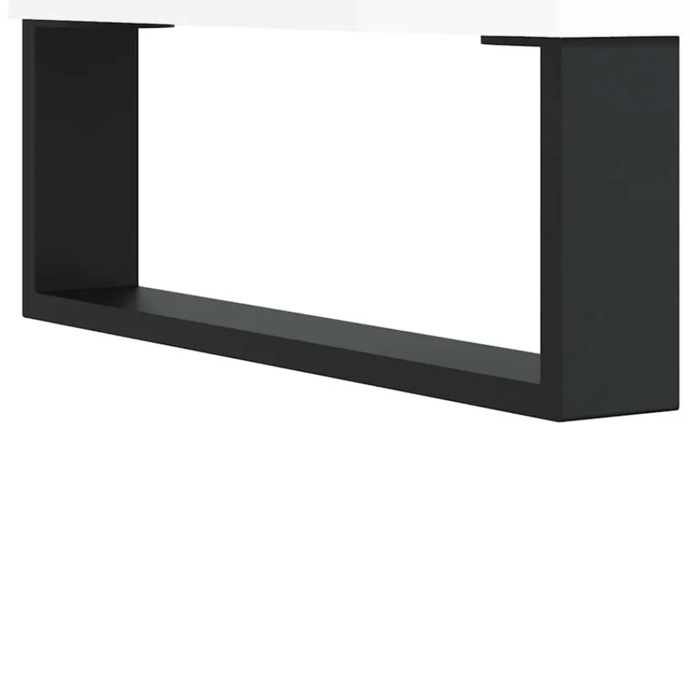 vidaXL Armario de baño madera de ingeniería blanco brillo 58x33x60 cm Blanco brillante Best