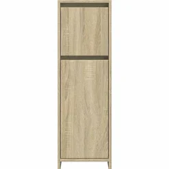 vidaXL Armario de baño madera contrachapada color roble 30x30x95 cm Roble Sonoma Hot